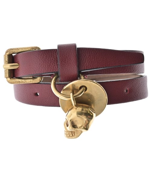 ALEXANDER MCQUEEN(アレキサンダーマックイーン)ブレスレット・バングル 赤 サイズ:-/2200688172053