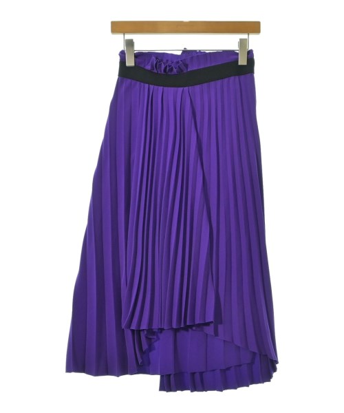 BALENCIAGA(バレンシアガ)ひざ丈スカート 紫 サイズ:34(XXS位)/2200644246101