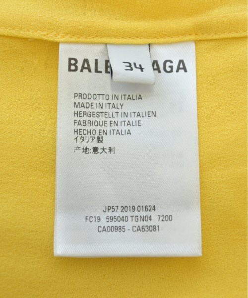 BALENCIAGA（バレンシアガ）カジュアルシャツ 黄 サイズ:34(XS位) レディース/2200550366177