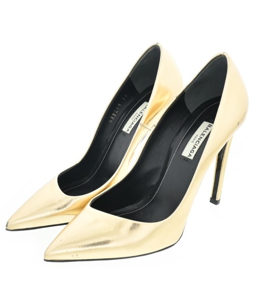 BALENCIAGA(バレンシアガ)パンプス ゴールド サイズ:EU35(21.5cm位)/2200609987148