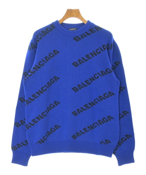 BALENCIAGA(バレンシアガ)ニット・セーター 青 サイズ:L/2200647432037