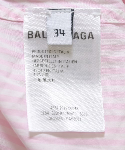 BALENCIAGA（バレンシアガ）カジュアルシャツ ピンク サイズ:34(XXS位) レディース/2200708130049