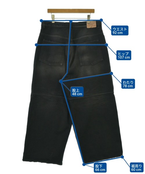 BALENCIAGA（バレンシアガ）デニムパンツ 黒 サイズ:XS メンズ/2200708251027