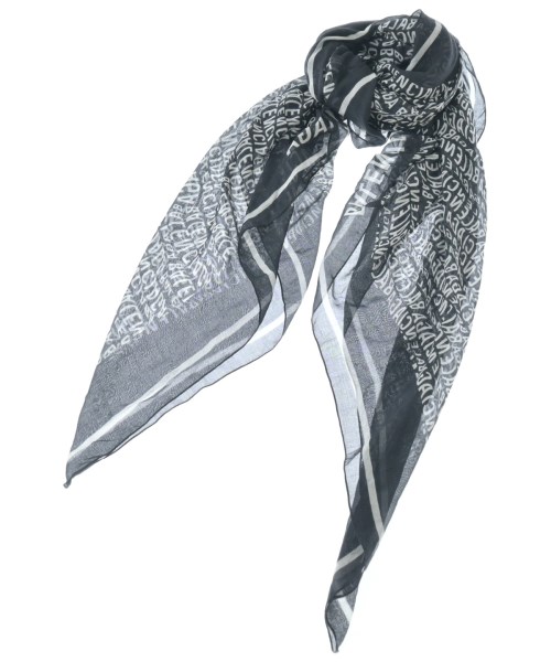 BALENCIAGA(バレンシアガ)マフラー 黒 サイズ:-/2200665265037