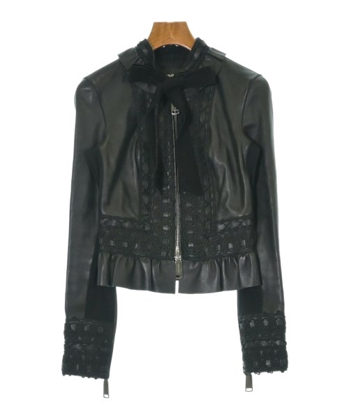 DSQUARED(ディースクエアード)ライダース 黒 サイズ:38(S位)/2200676498011