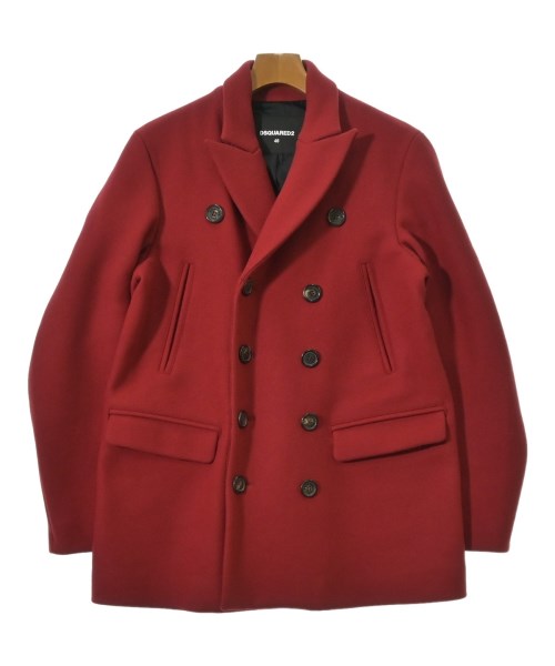 DSQUARED(ディースクエアード)ピーコート 赤 サイズ:48(L位)/2200702083037