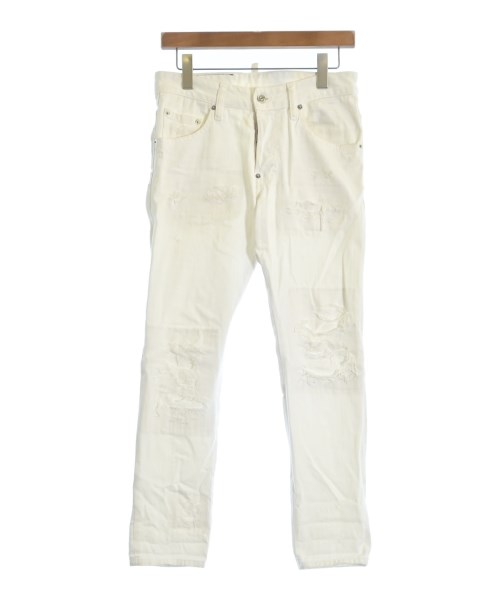 DSQUARED(ディースクエアード)デニムパンツ 白 サイズ:42(XS位)/2200657005108