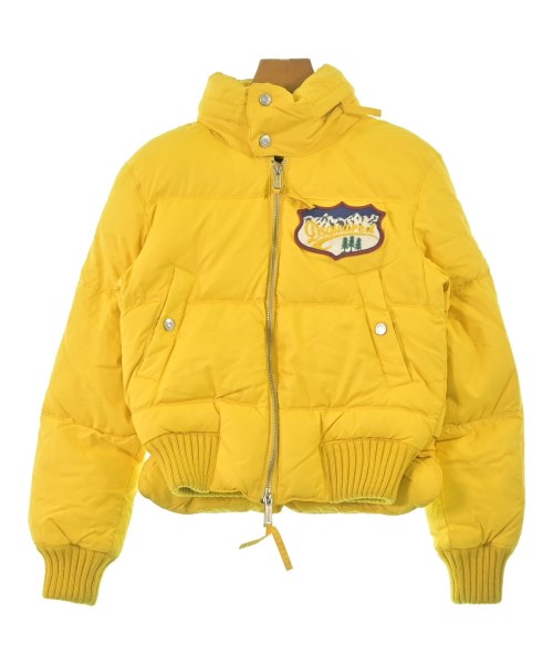 DSQUARED(ディースクエアード)ダウンジャケット/ダウンベスト 黄 サイズ:38(S位)/2200658698019