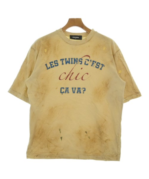 DSQUARED(ディースクエアード)Tシャツ・カットソー ベージュ サイズ:S/2200641209086