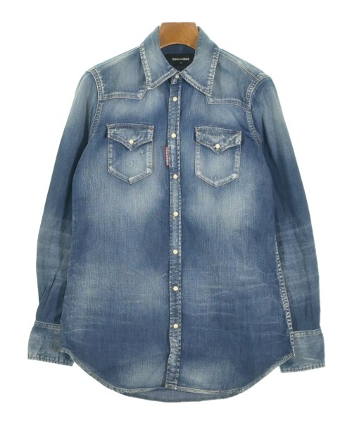 DSQUARED(ディースクエアード)カジュアルシャツ 紺 サイズ:38(S位)/2200670262014