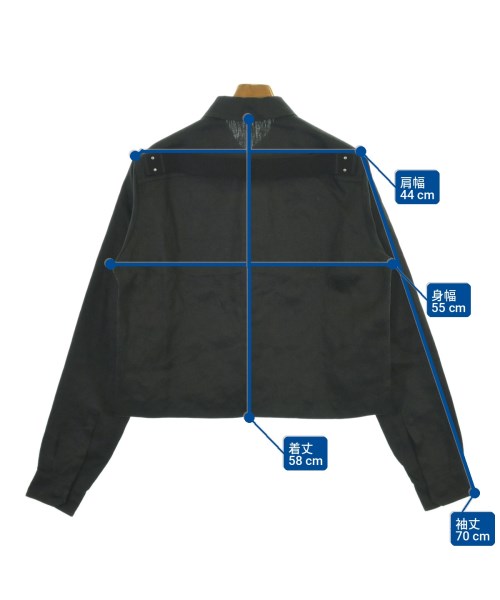 Rick Owens（リックオウエンス）デニムジャケット 黒 サイズ:48(L位) メンズ/2200705536035