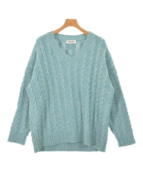 Miu Miu(ミュウミュウ)ニット・セーター 青 サイズ:46(M位)/2200662485049