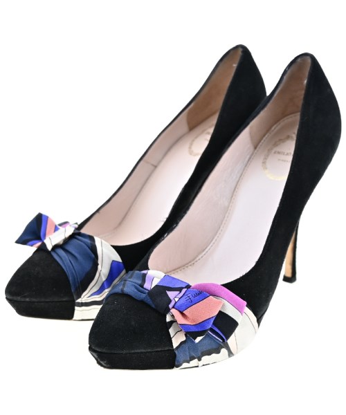 EMILIO PUCCI(エミリオプッチ)パンプス 黒 サイズ:EU37(23.5cm位)/2200471779025