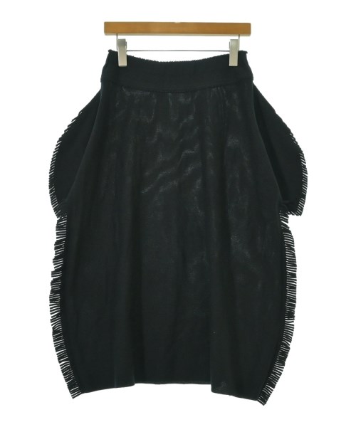 ISSEY MIYAKE(イッセイミヤケ)ひざ丈スカート 黒 サイズ:2(M位)/2200701304041