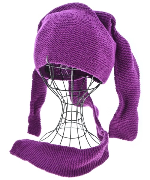 ISSEY MIYAKE(イッセイミヤケ)ニットキャップ・ビーニー 紫 サイズ:-/2200657100018