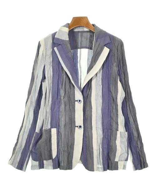 ISSEY MIYAKE(イッセイミヤケ)カジュアルジャケット 紫 サイズ:3(L位)/2200688682071