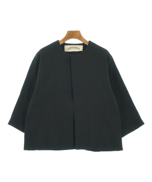 ARTS&SCIENCE(アーツアンドサイエンス)ノーカラージャケット 黒 サイズ:1(S位)/2200665308017