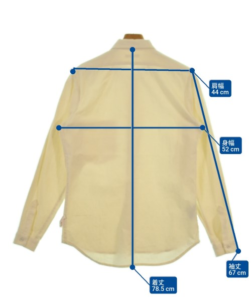 FRANK LEDER（フランクリーダー）カジュアルシャツ 白 サイズ:S メンズ/2200592915180