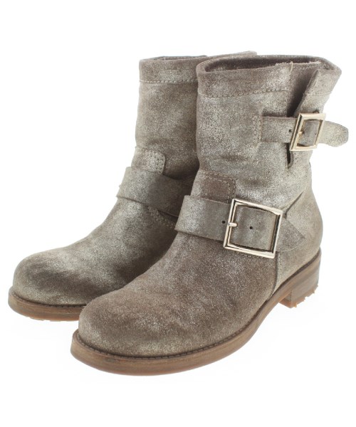 JIMMY CHOO(ジミーチュー)ブーツ ベージュ サイズ:EU34 1/2(21cm位)/2200390089052