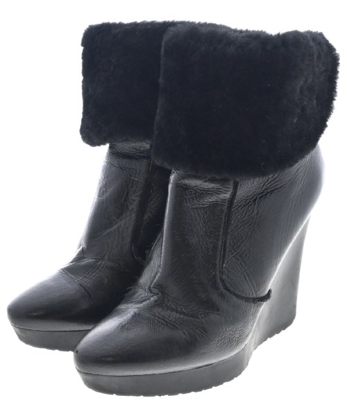 JIMMY CHOO(ジミーチュー)ブーツ 黒 サイズ:EU37 1/2(24cm位)/2200365042020