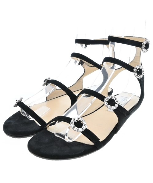 JIMMY CHOO(ジミーチュー)サンダル 黒 サイズ:EU35(21.5cm位)/2200476040038