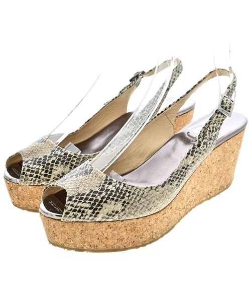 JIMMY CHOO(ジミーチュー)サンダル 白 サイズ:EU39(25.5cm位)/2200465699131