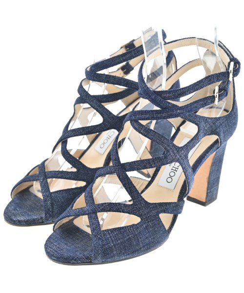 JIMMY CHOO(ジミーチュー)サンダル 紺 サイズ:EU36(22.5cm位)/2200635555267