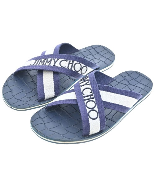 JIMMY CHOO(ジミーチュー)サンダル 紺 サイズ:-(29cm位)/2200639911090