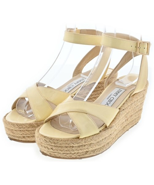JIMMY CHOO(ジミーチュー)サンダル 黄 サイズ:EU36(22.5cm位)/2200608309149