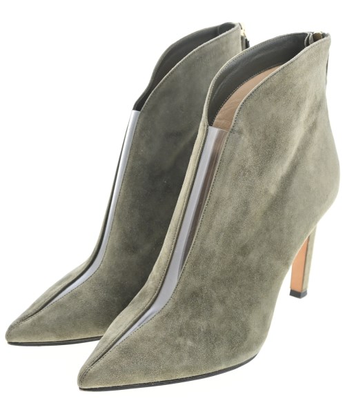 JIMMY CHOO(ジミーチュー)ブーティ カーキ サイズ:EU38(24.5cm位)/2200620951012