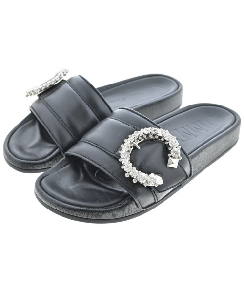 JIMMY CHOO(ジミーチュー)サンダル 黒 サイズ:EU35(21.5cm位)/2200606071031