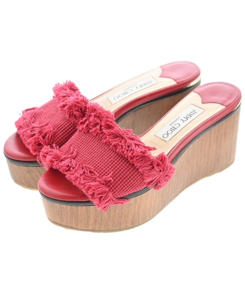 JIMMY CHOO(ジミーチュー)サンダル 赤 サイズ:EU36 1/2(23cm位)/2200608881089