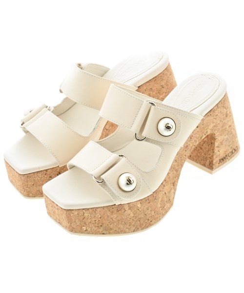 JIMMY CHOO(ジミーチュー)サンダル ベージュ サイズ:EU36(22.5cm位)/2200694275397