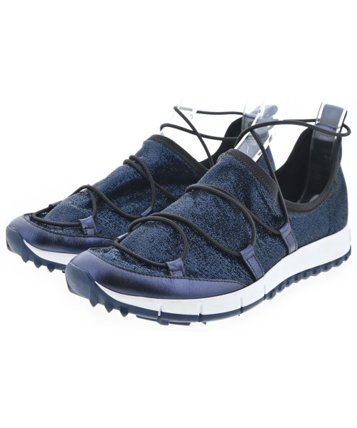 JIMMY CHOO(ジミーチュー)スニーカー 紺 サイズ:EU37 1/2(24cm位)/2200701763220