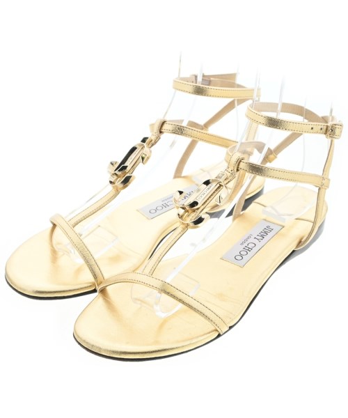 JIMMY CHOO(ジミーチュー)サンダル ゴールド サイズ:EU36(22.5cm位)/2200657410049