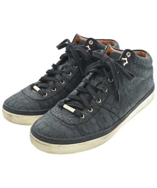 JIMMY CHOO(ジミーチュー)スニーカー 黒 サイズ:EU38(24.5cm位)/2200657631109