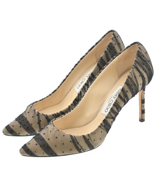 JIMMY CHOO(ジミーチュー)パンプス ベージュ サイズ:EU38 1/2(25cm位)/2200654077023