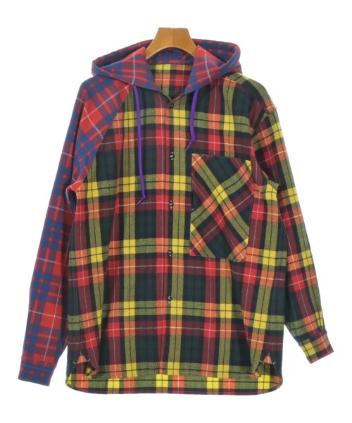 GANRYU(ガンリュウ)カジュアルシャツ 赤 サイズ:S/2200658667190