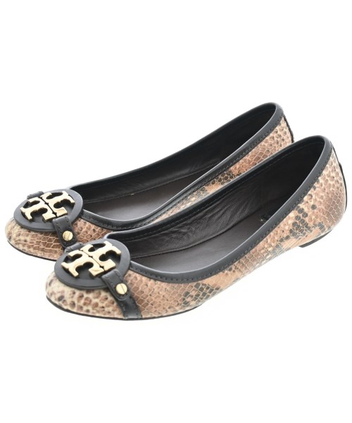 TORY BURCH(トリーバーチ)バレエシューズ/オペラシューズ 茶 サイズ:US5(22cm位)/2200650372054