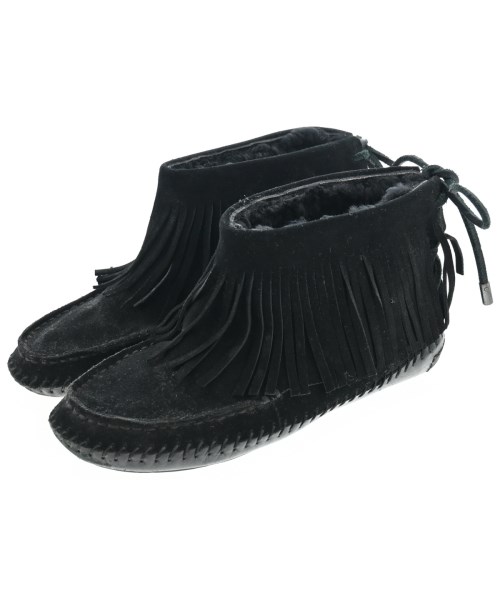 TORY BURCH(トリーバーチ)モカシン/デッキシューズ 黒 サイズ:US7(24cm位)/2200648551010