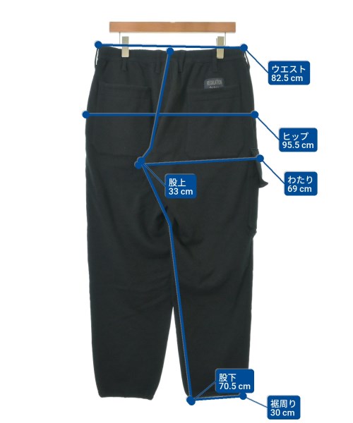 REGULATION Yohji Yamamoto（レギュレーションヨウジヤマモト）スウェットパンツ 黒 サイズ:2(S位) メンズ/2200615231020
