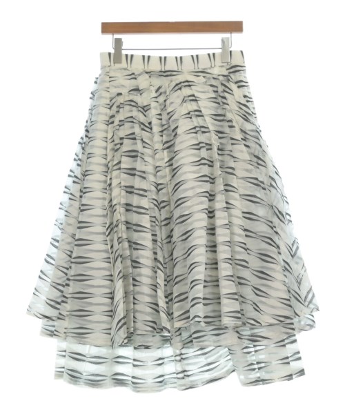 noir kei ninomiya(ノワール　ケイ　ニノミヤ)ロング・マキシ丈スカート 白 サイズ:S/2200620697088