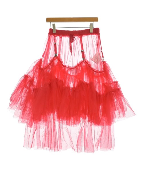 noir kei ninomiya(ノワール　ケイ　ニノミヤ)ロング・マキシ丈スカート 赤 サイズ:S/2200598727053