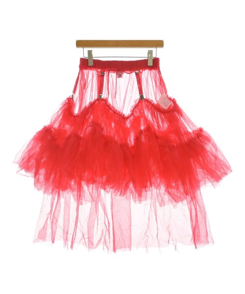 noir kei ninomiya(ノワール　ケイ　ニノミヤ)ロング・マキシ丈スカート 赤 サイズ:XS/2200598727077