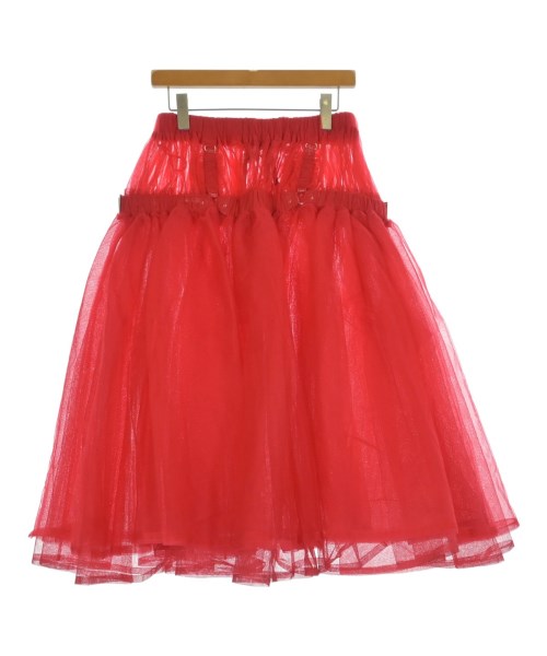 noir kei ninomiya(ノワール　ケイ　ニノミヤ)ひざ丈スカート 赤 サイズ:S/2200599253094