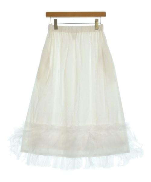 noir kei ninomiya(ノワール　ケイ　ニノミヤ)ロング・マキシ丈スカート 白 サイズ:S/2200600778271