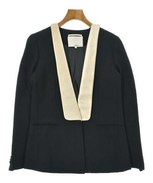 3.1 Phillip Lim(スリーワンフィリップリム)ノーカラージャケット 黒 サイズ:2(M位)/2200700640034