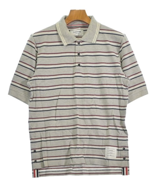 THOM BROWNE(トムブラウン)ポロシャツ グレー サイズ:2(M位)/2200606924566