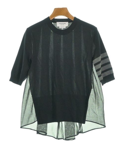 THOM BROWNE(トムブラウン)ニット・セーター 黒 サイズ:38(S位)/2200653197135