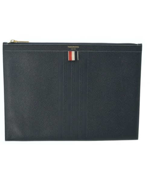 THOM BROWNE(トムブラウン)クラッチバッグ 黒 サイズ:-/2200664899080